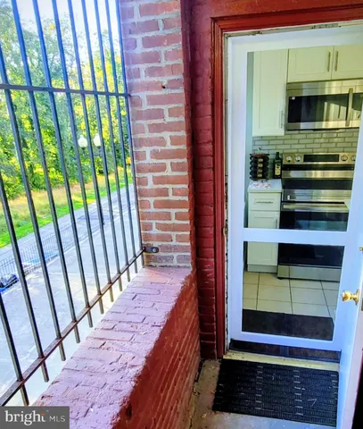 a view of an entryway door