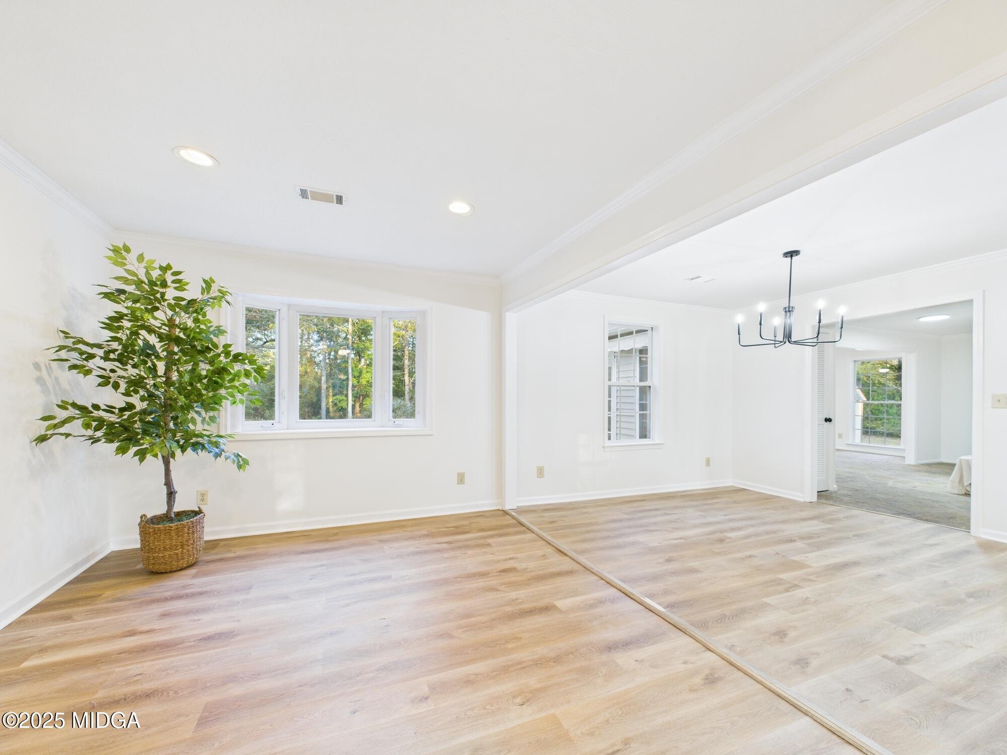 331 Marjane Drive Macon, GA 31210 - Photo 16 of 43 a view of empty room with window and potted plants