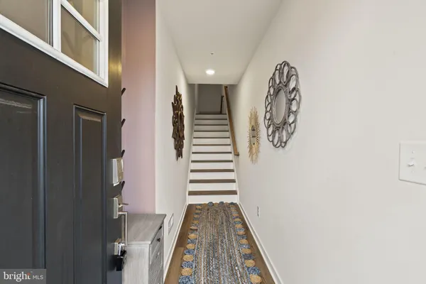 a view of entryway with stairs