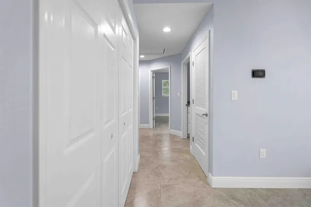 a view of an empty room