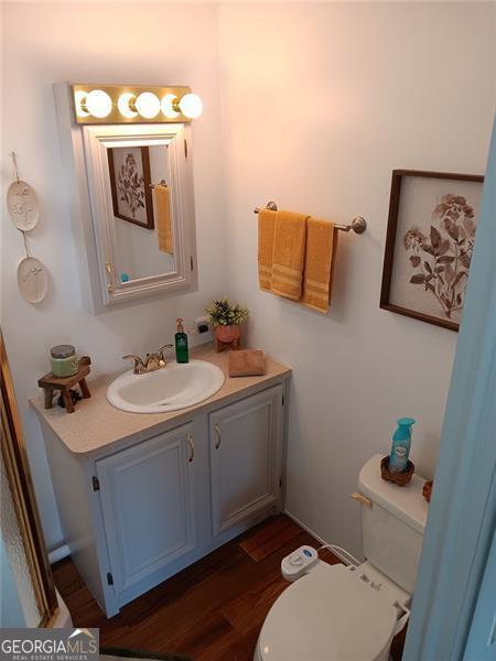 4 Fleetwood Road, Unit 502 Cleveland, GA 30528 - Photo 32 of 45 a bathroom with a sink toilet and mirror