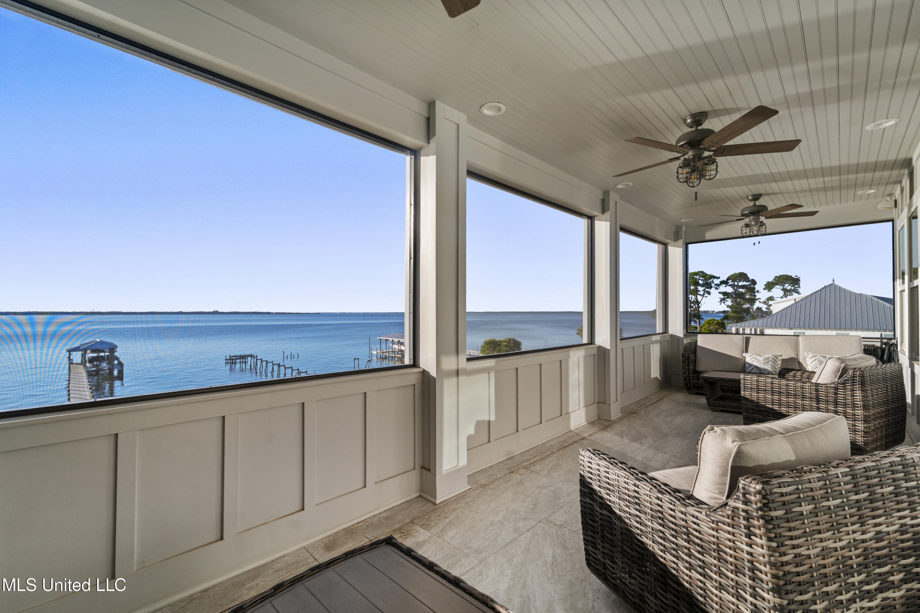 527 Sandy Hook Drive Pass Christian, MS 39571 - Photo 29 of 35 Upstairs Screened Porch