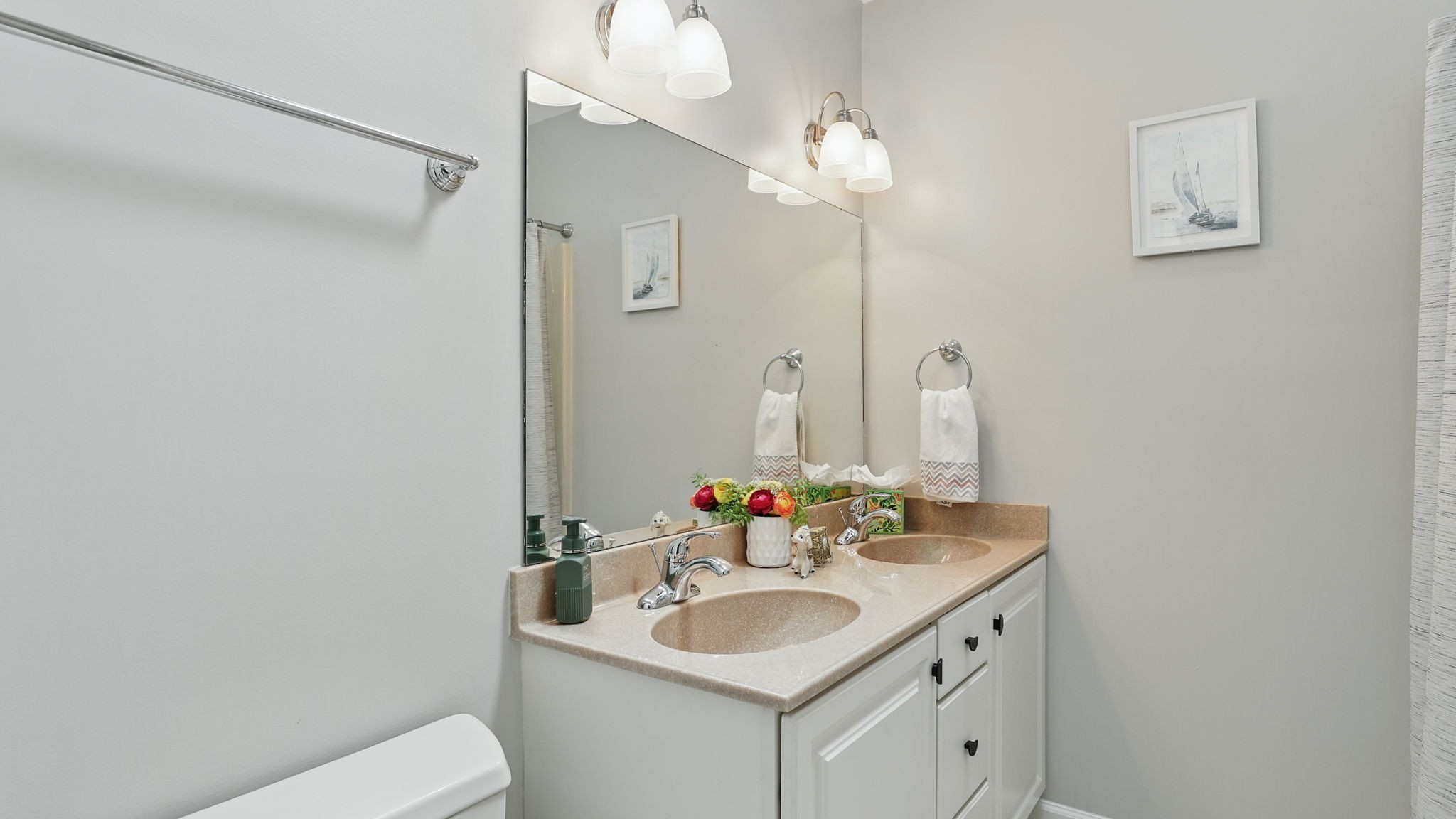 1719 Waterford Road Murfreesboro, TN 37129 - Photo 44 of 55 a bathroom with a sink and a mirror