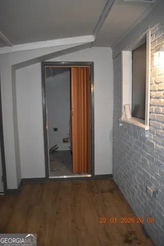 a close view of water heater room