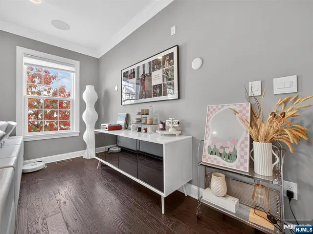 a living room with furniture and window