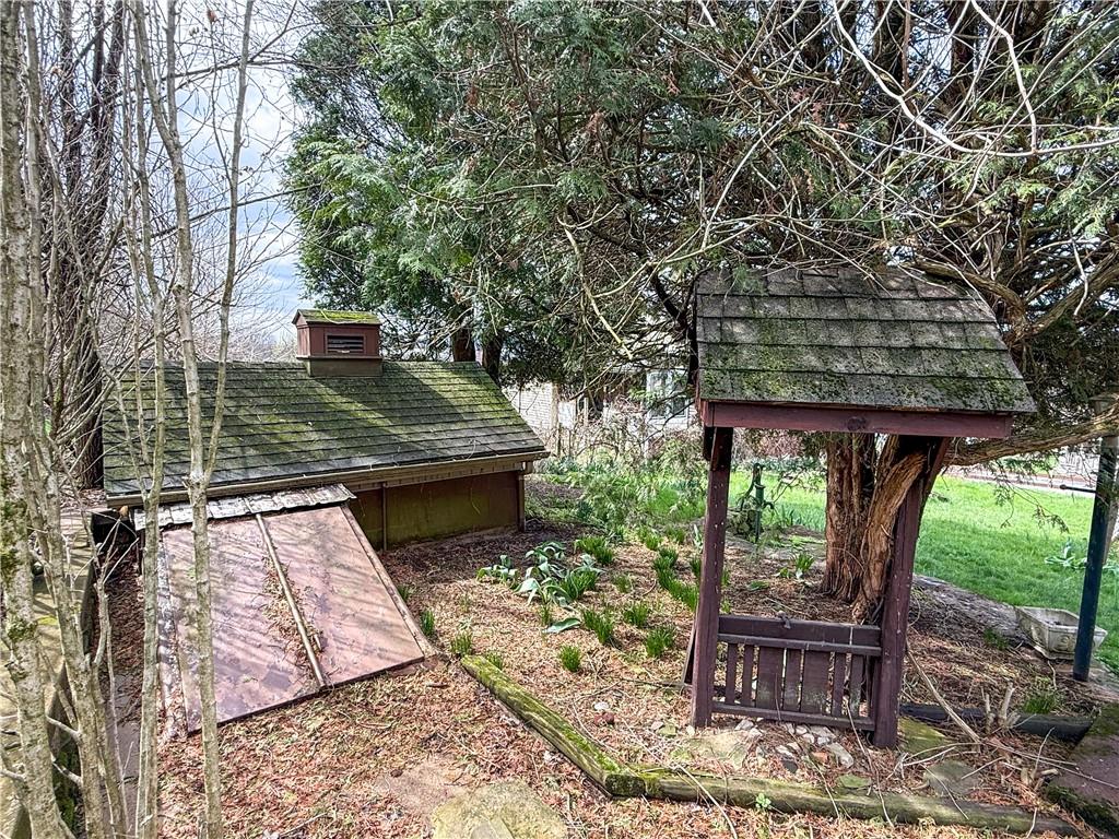122 Lower Troy Hill Road Kittanning, PA 16201 - Photo 38 of 42 a view of a wooden chairs and table in the patio