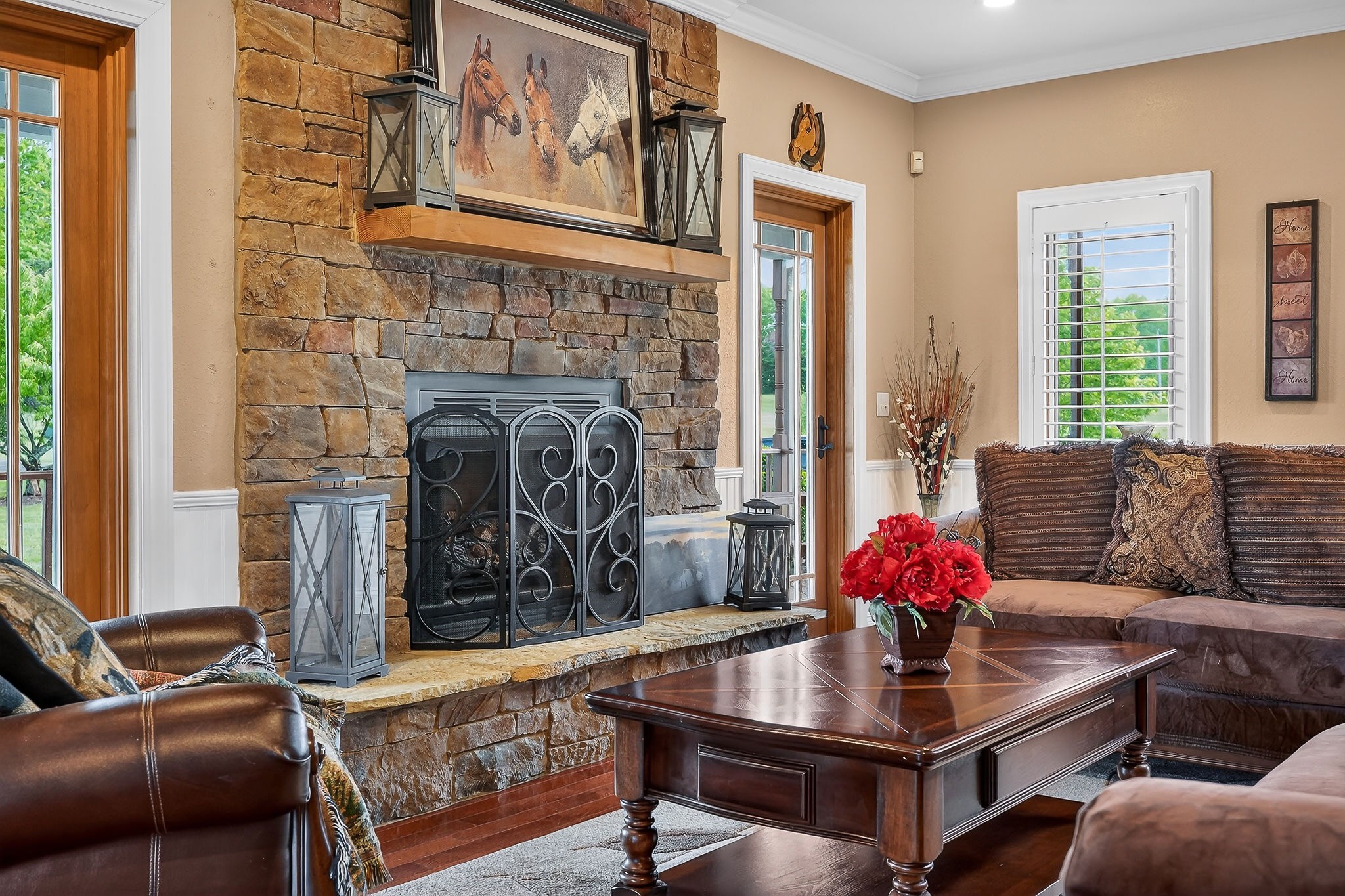 933 John Henry Lewis Road Dunlap, TN 37327 - Photo 41 of 100 a living room with furniture and a fireplace