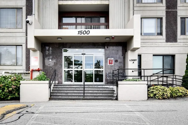 a view of a building with window