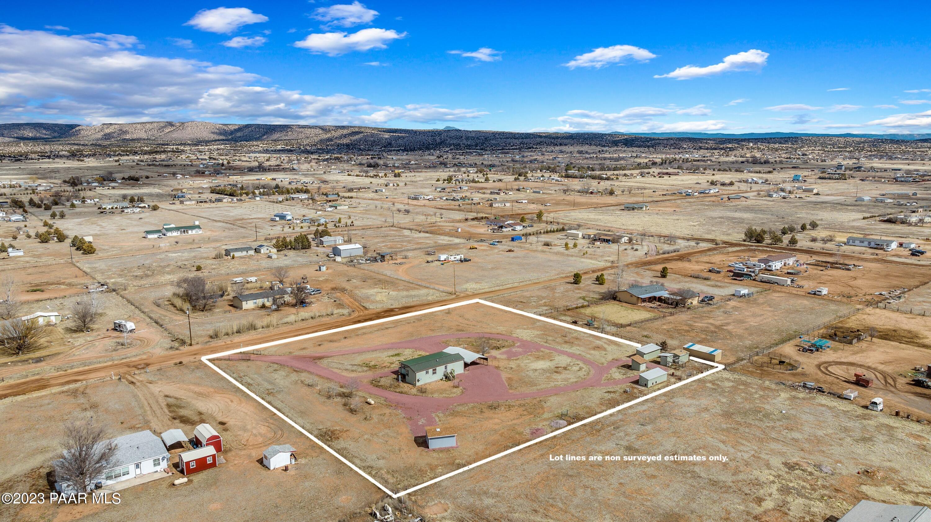 1255 West Brand Iron Road Paulden, AZ 86334 - Photo 24 of 24 024_Aerial 4 Lot Lines