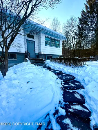 a view of backyard with green space