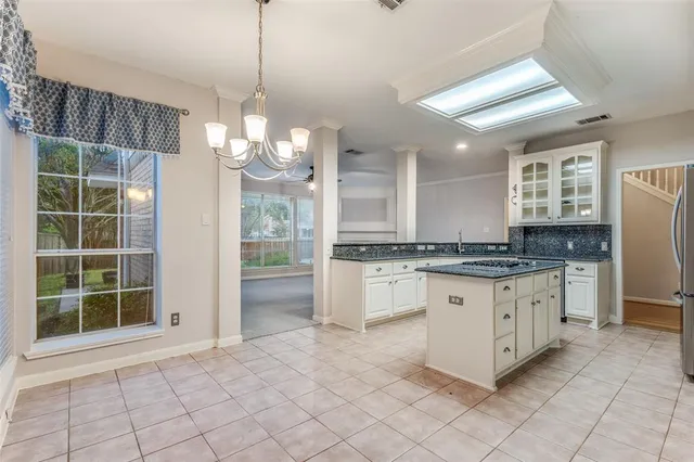 a view of an empty room with a sliding door