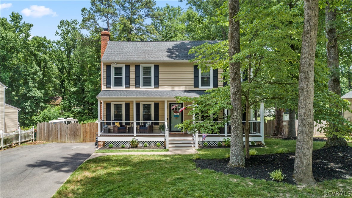 10806 Ridgerun Road Chesterfield, VA 23832 - Photo 46 of 48 a view of a house with a yard and a large tree
