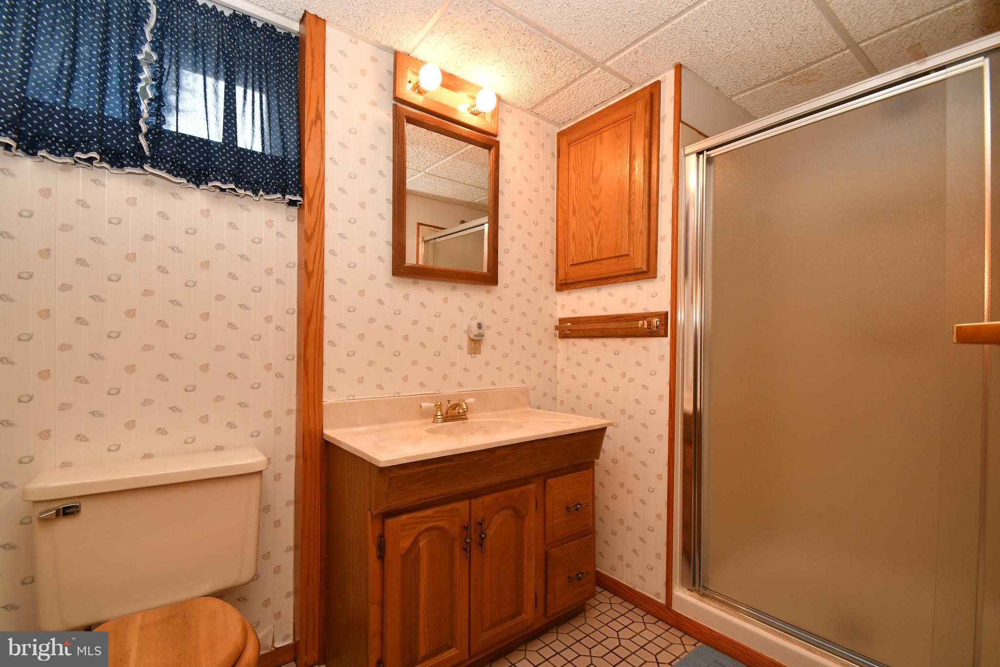 9412 Dawnvale Road Baltimore, MD 21236 - Photo 22 of 28 a bathroom with a sink a toilet and shower