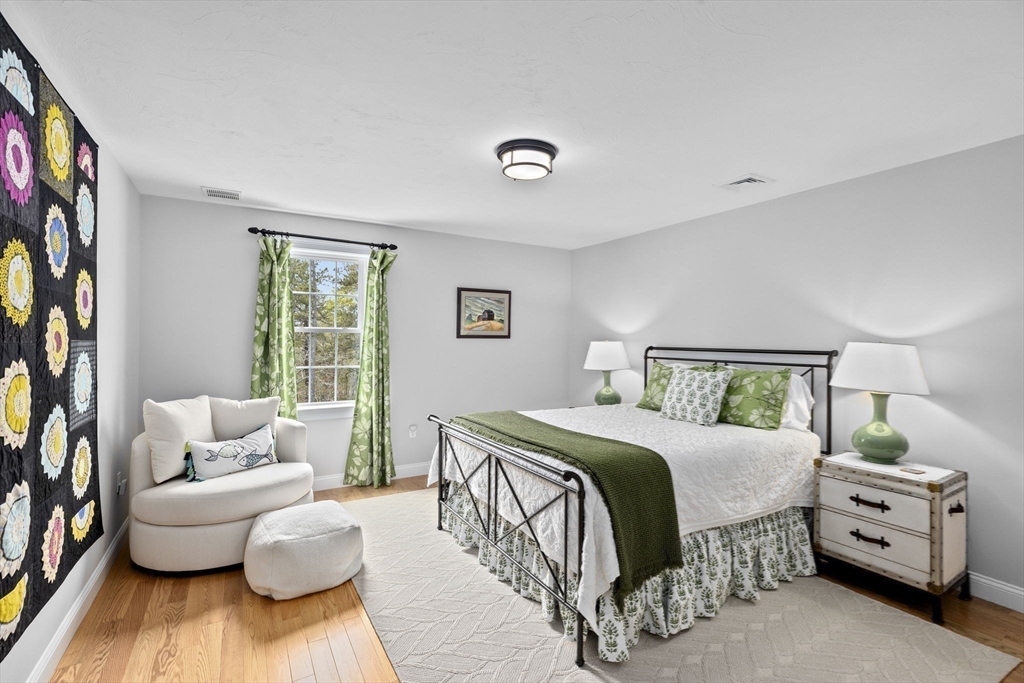 31 Farm Road Plymouth, MA 02360 - Photo 24 of 37 a bedroom with a bed and wooden floor