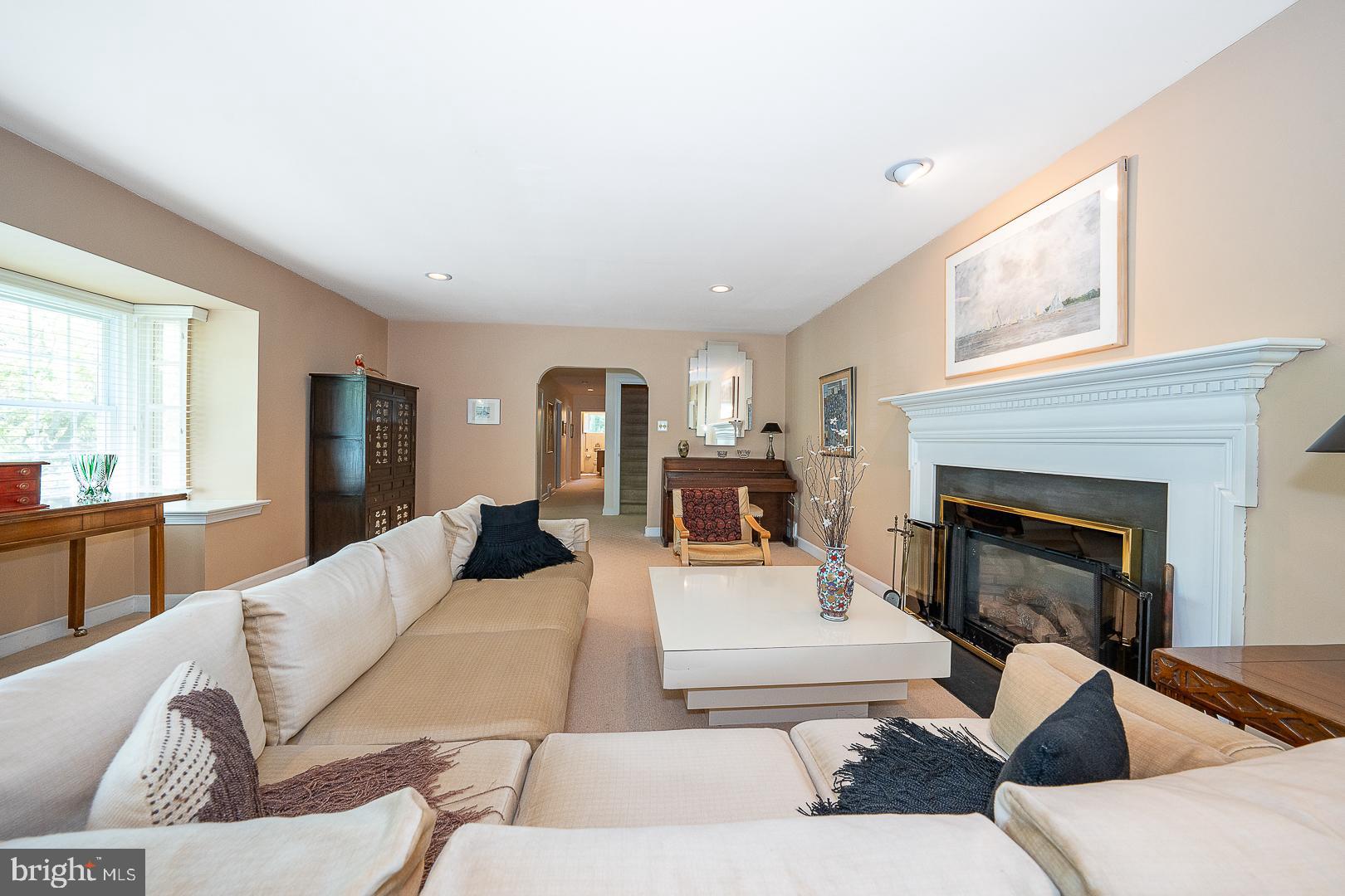 1125 Hillcrest Road Penn Valley, PA 19072 - Photo 6 of 38 Living Room with Gas Fireplace
