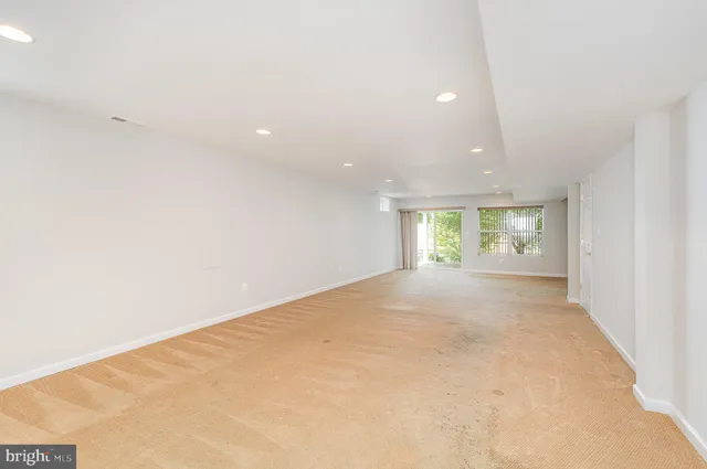 a view of an empty room