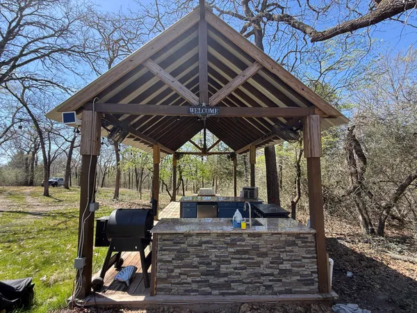 a view of outdoor space with seating