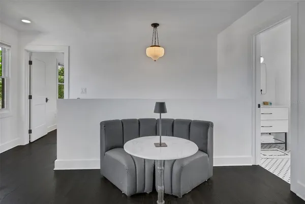 a kitchen with stainless steel appliances a refrigerator and a stove top oven