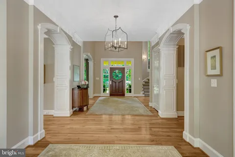 a view of an entryway of a house