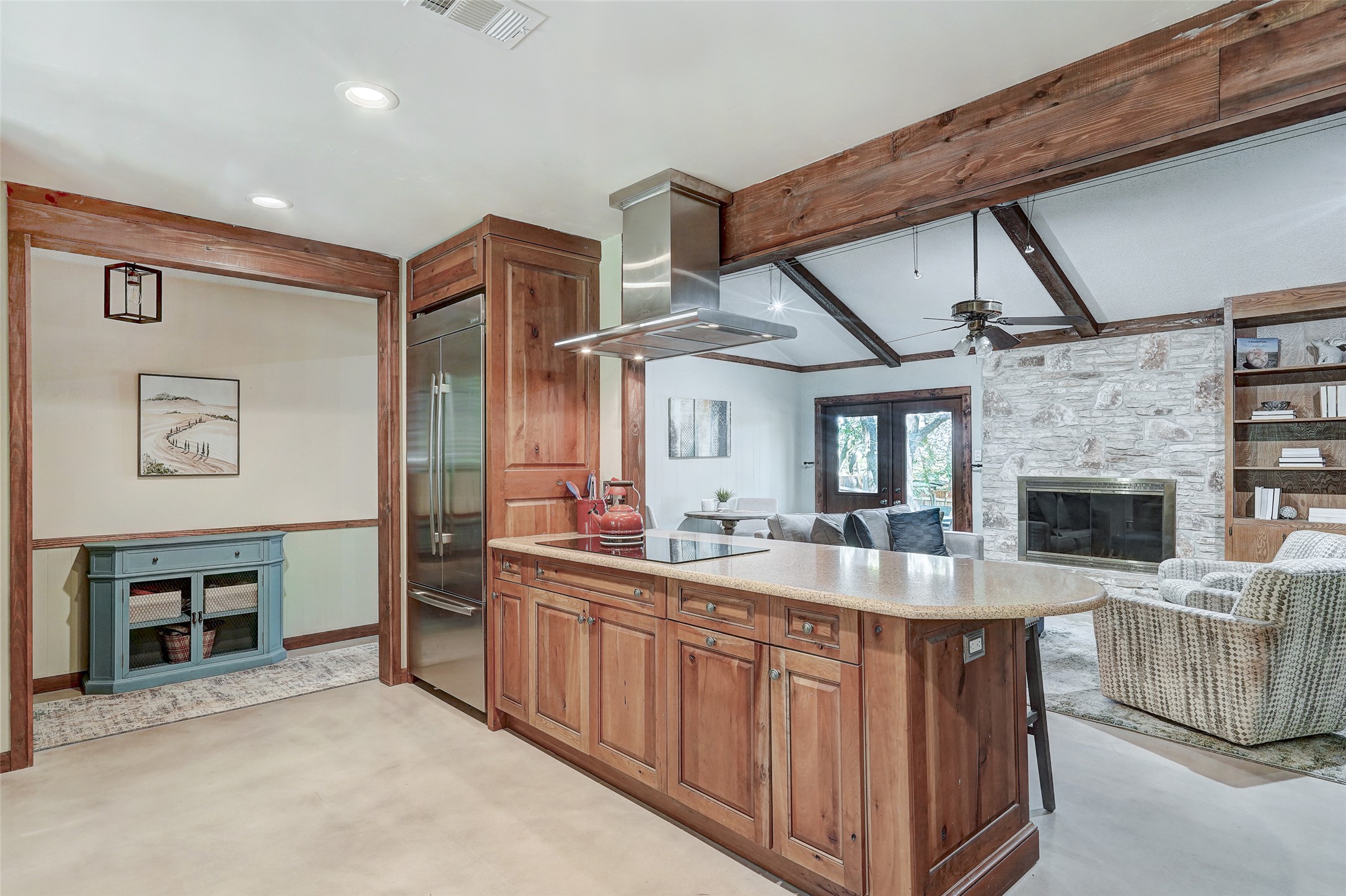 1105 North Riviera Circle Cedar Park, TX 78613 - Photo 32 of 32 a large kitchen with stainless steel appliances granite countertop a sink and cabinets
