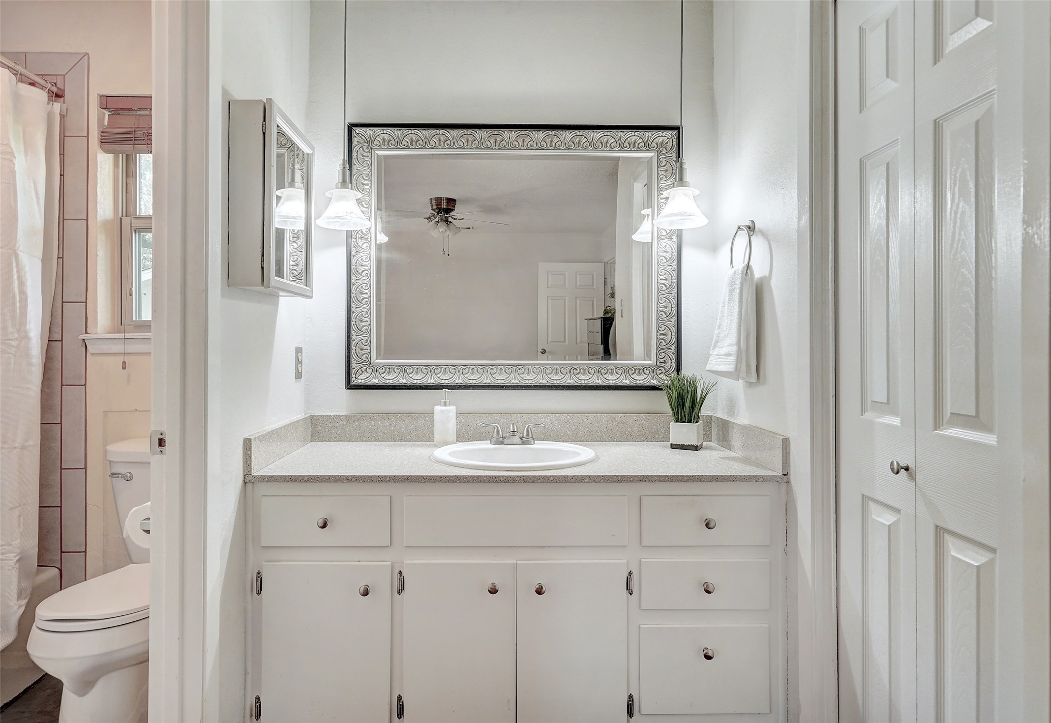 1105 North Riviera Circle Cedar Park, TX 78613 - Photo 21 of 32 a bathroom with a double vanity sink mirror and toilet