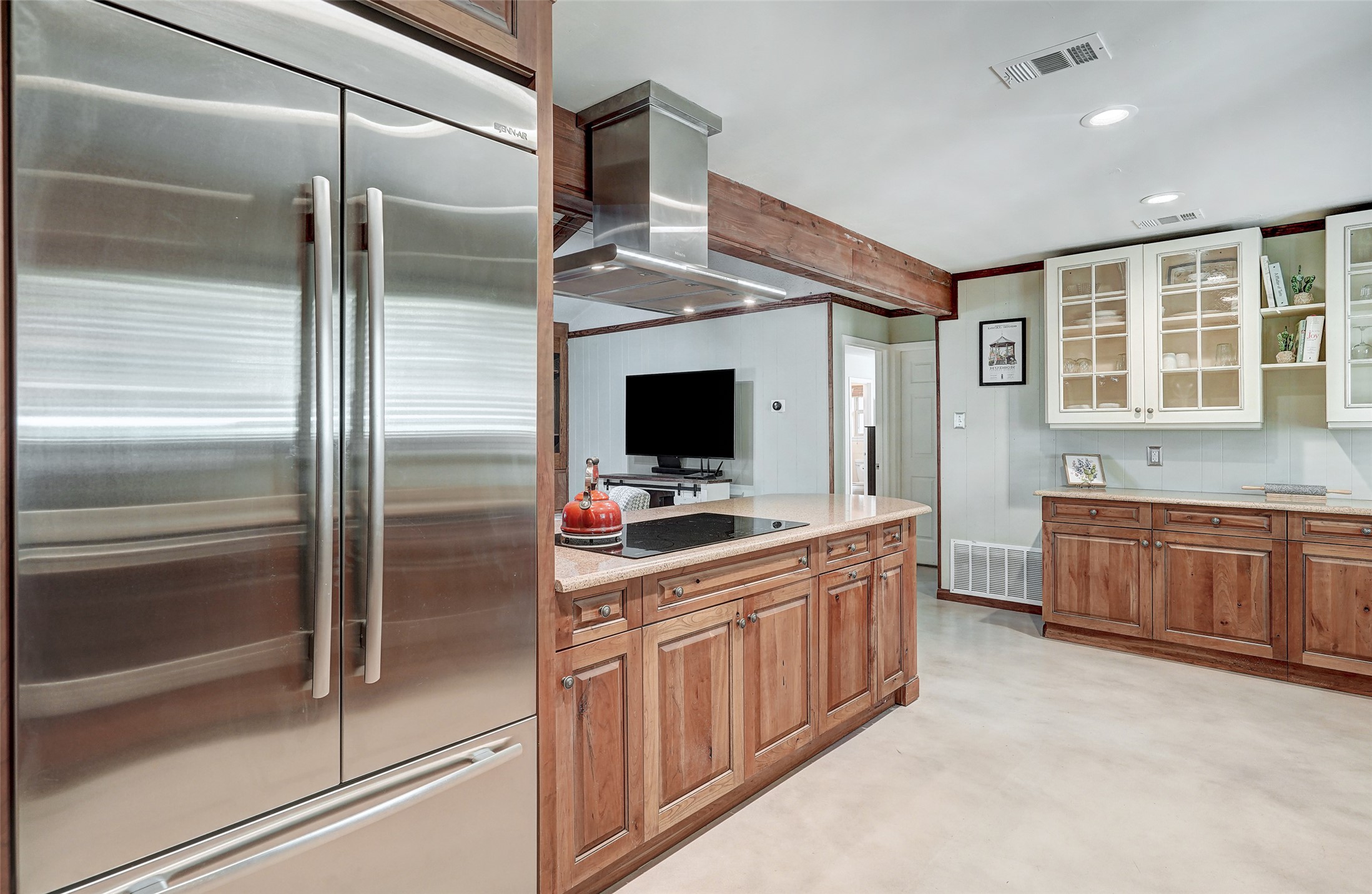 1105 North Riviera Circle Cedar Park, TX 78613 - Photo 7 of 32 a kitchen with stainless steel appliances granite countertop a refrigerator and a stove