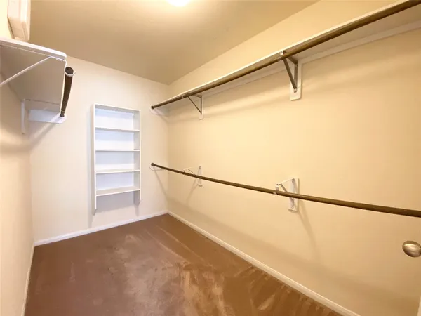 a view of a walk in closet