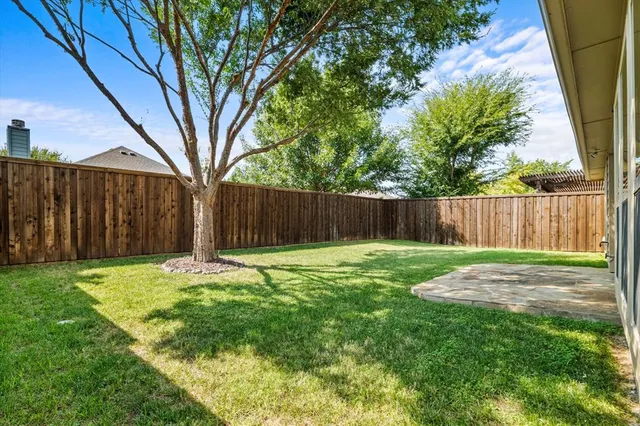 a backyard of a house