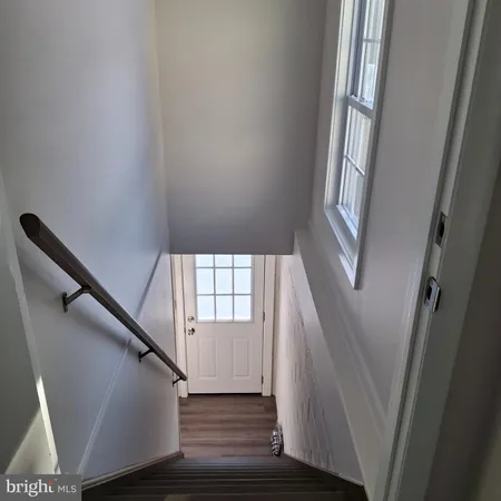 a view of an entryway with staircase