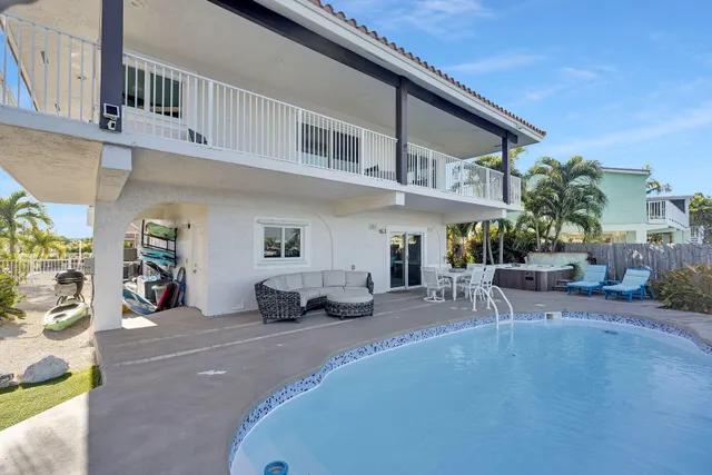 a view of a house with sitting area