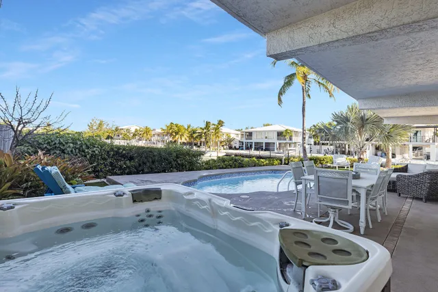 a view of a lake with a house
