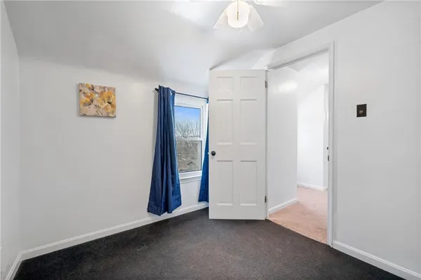 an empty room with window