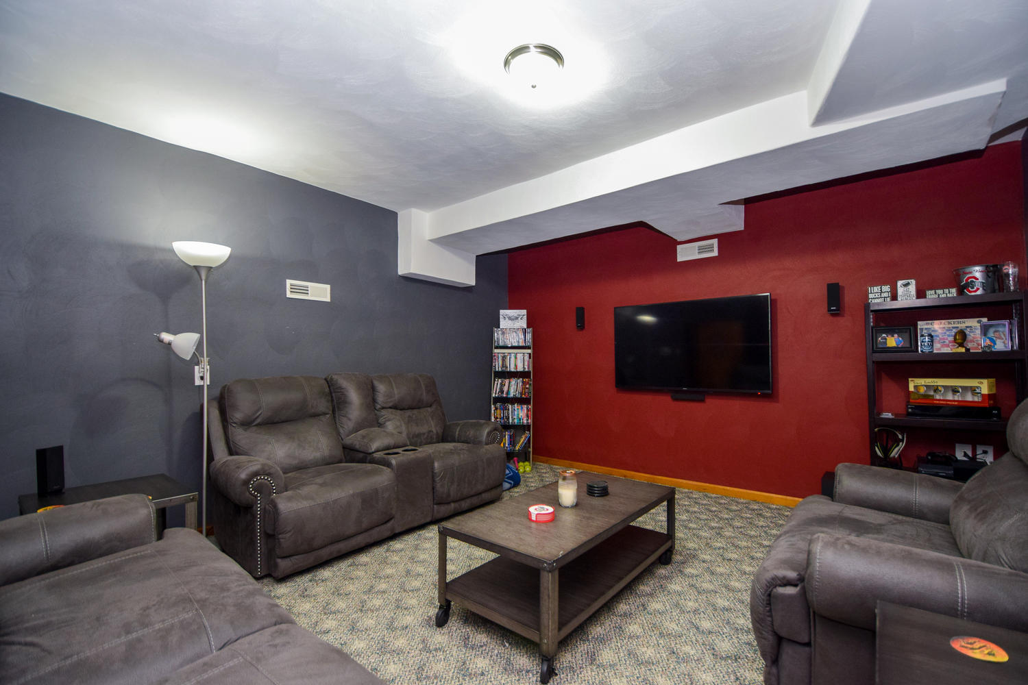 256 Deep Woods Road Hardy, VA 24101 - Photo 22 of 42 a living room with furniture and a flat screen tv