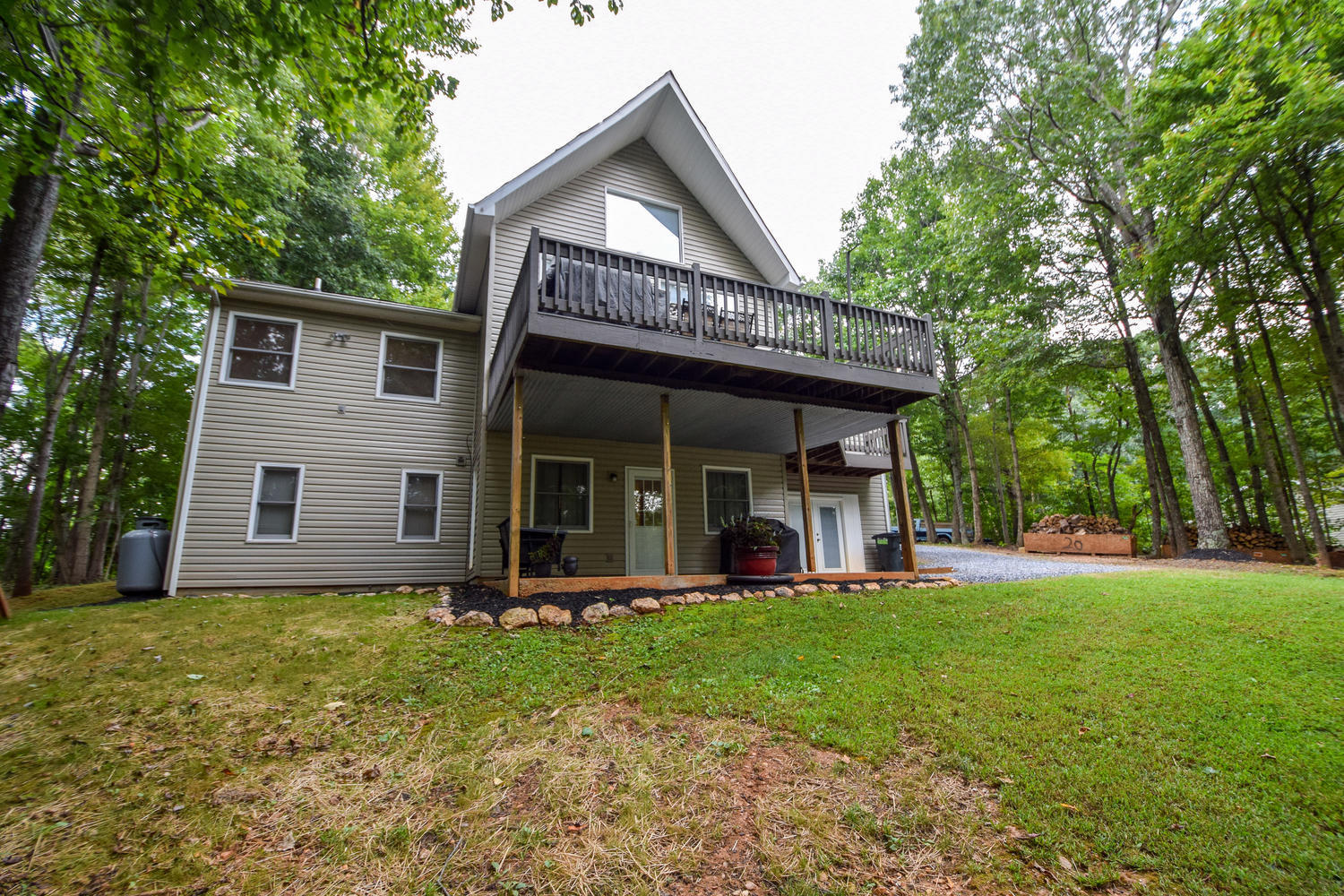 256 Deep Woods Road Hardy, VA 24101 - Photo 32 of 42 front view of a house with a yard