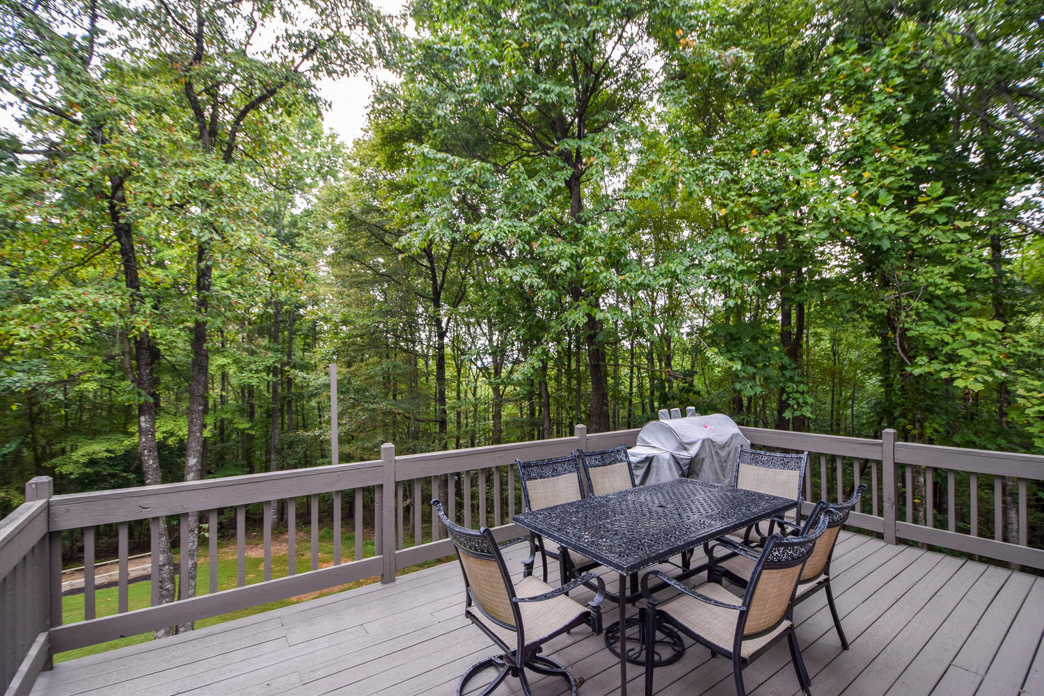 256 Deep Woods Road Hardy, VA 24101 - Photo 34 of 42 a view of a wooden deck with a bench