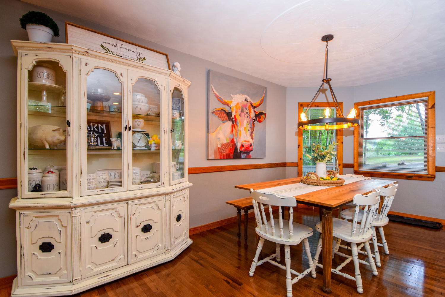 256 Deep Woods Road Hardy, VA 24101 - Photo 6 of 42 a dining room with furniture window wooden floor