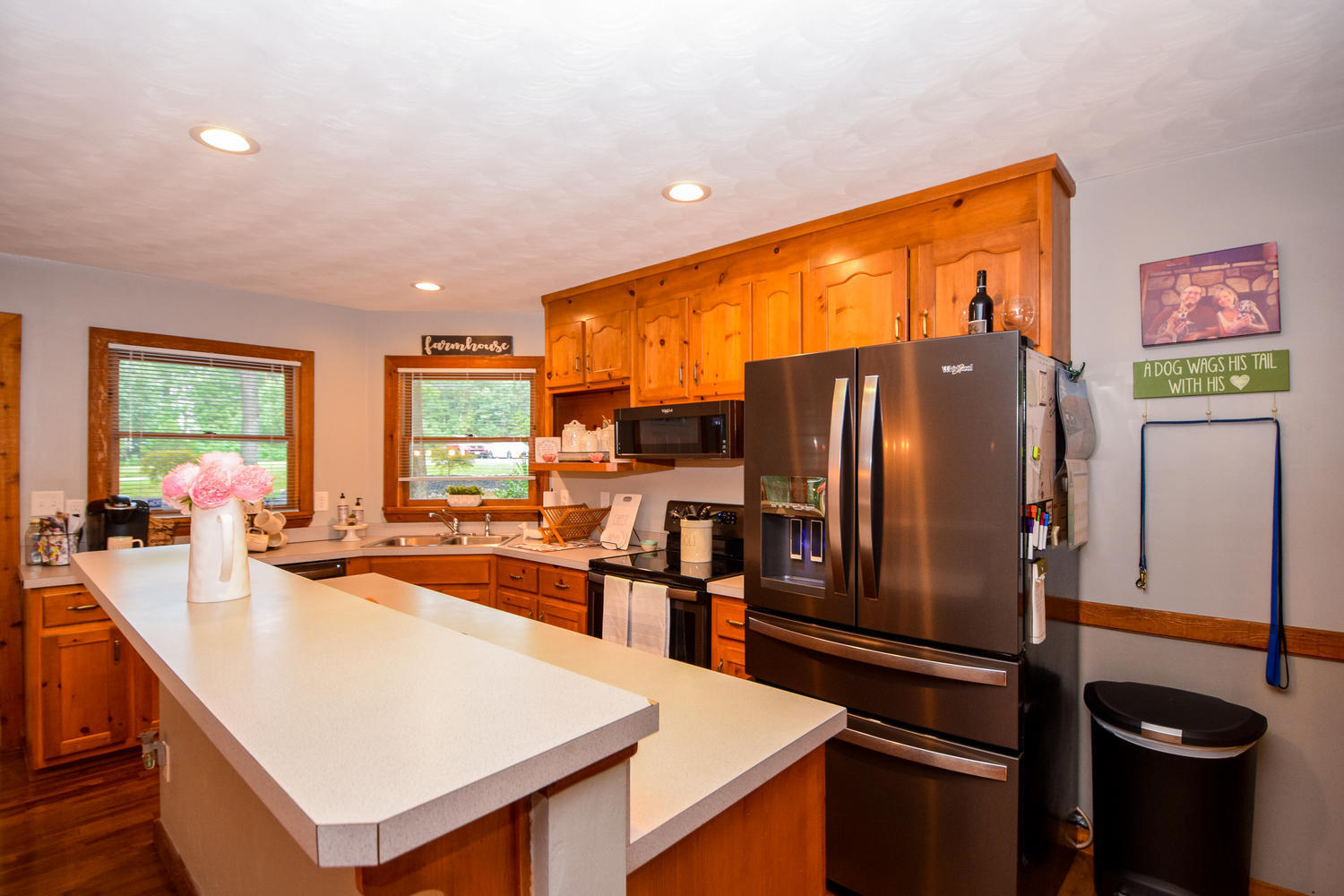 256 Deep Woods Road Hardy, VA 24101 - Photo 7 of 42 a kitchen with stainless steel appliances a refrigerator sink and stove