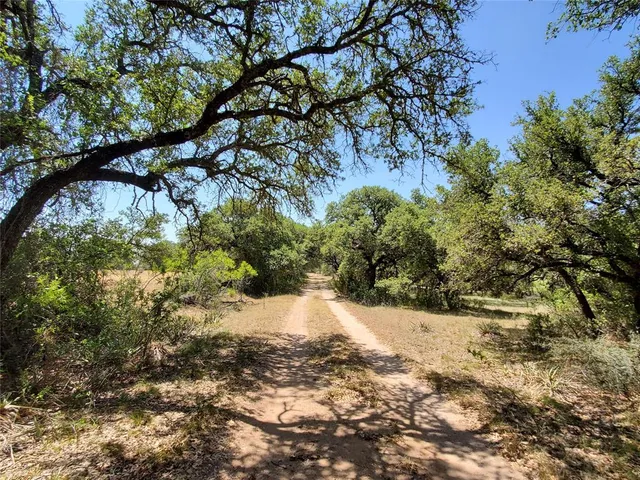 a view of a yard covered in snow