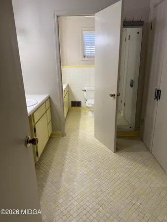 a view of a bathroom