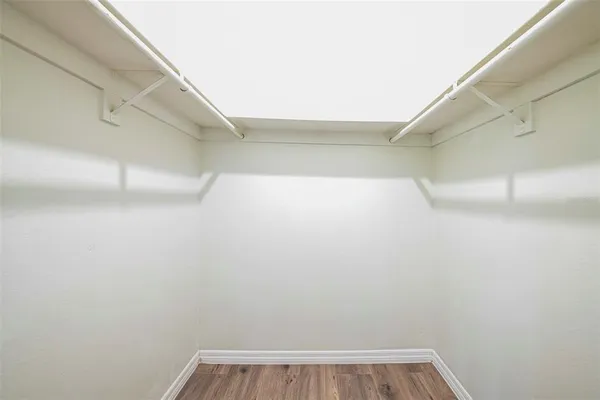 a view of small space with racks on the wall