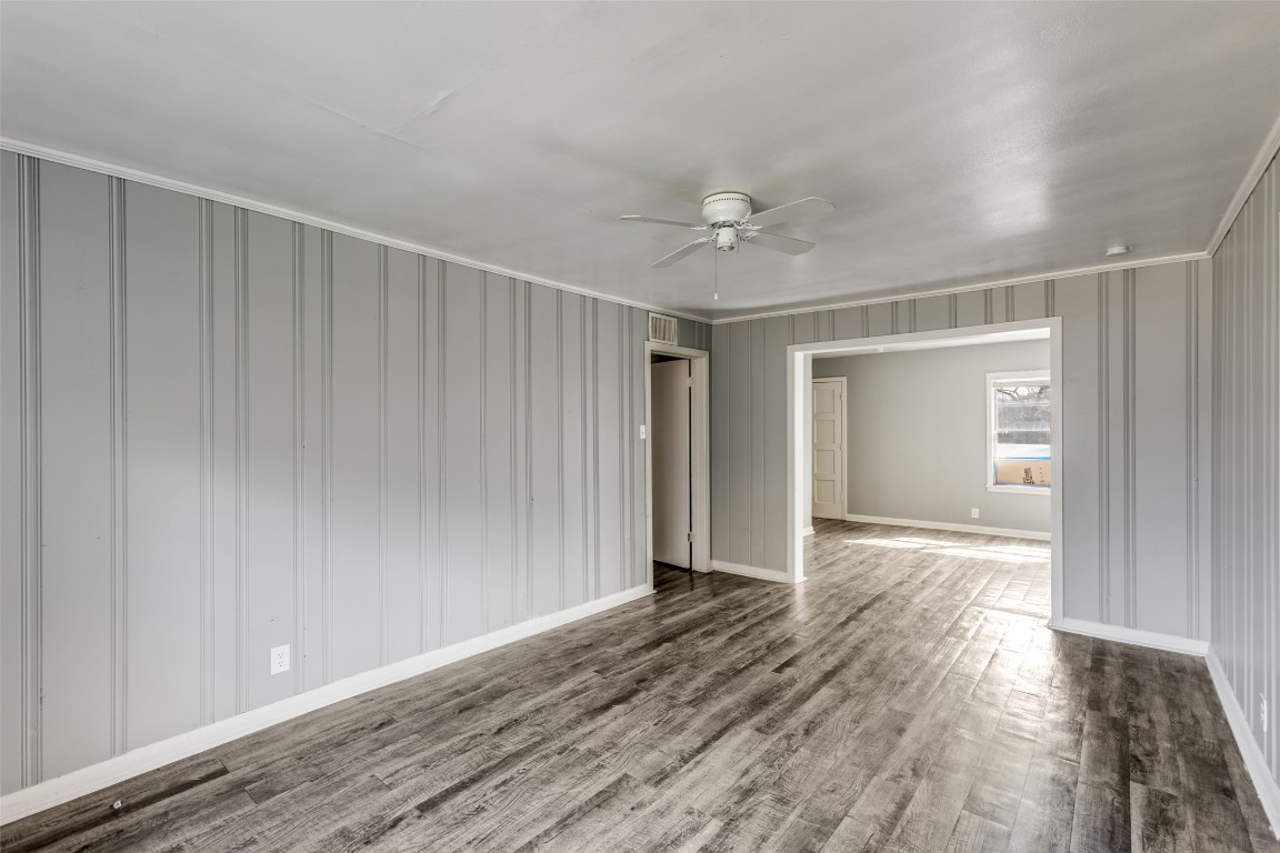 705 Campbell Street Lockhart, TX 78644 - Photo 14 of 30 a view of hallway with wooden floor