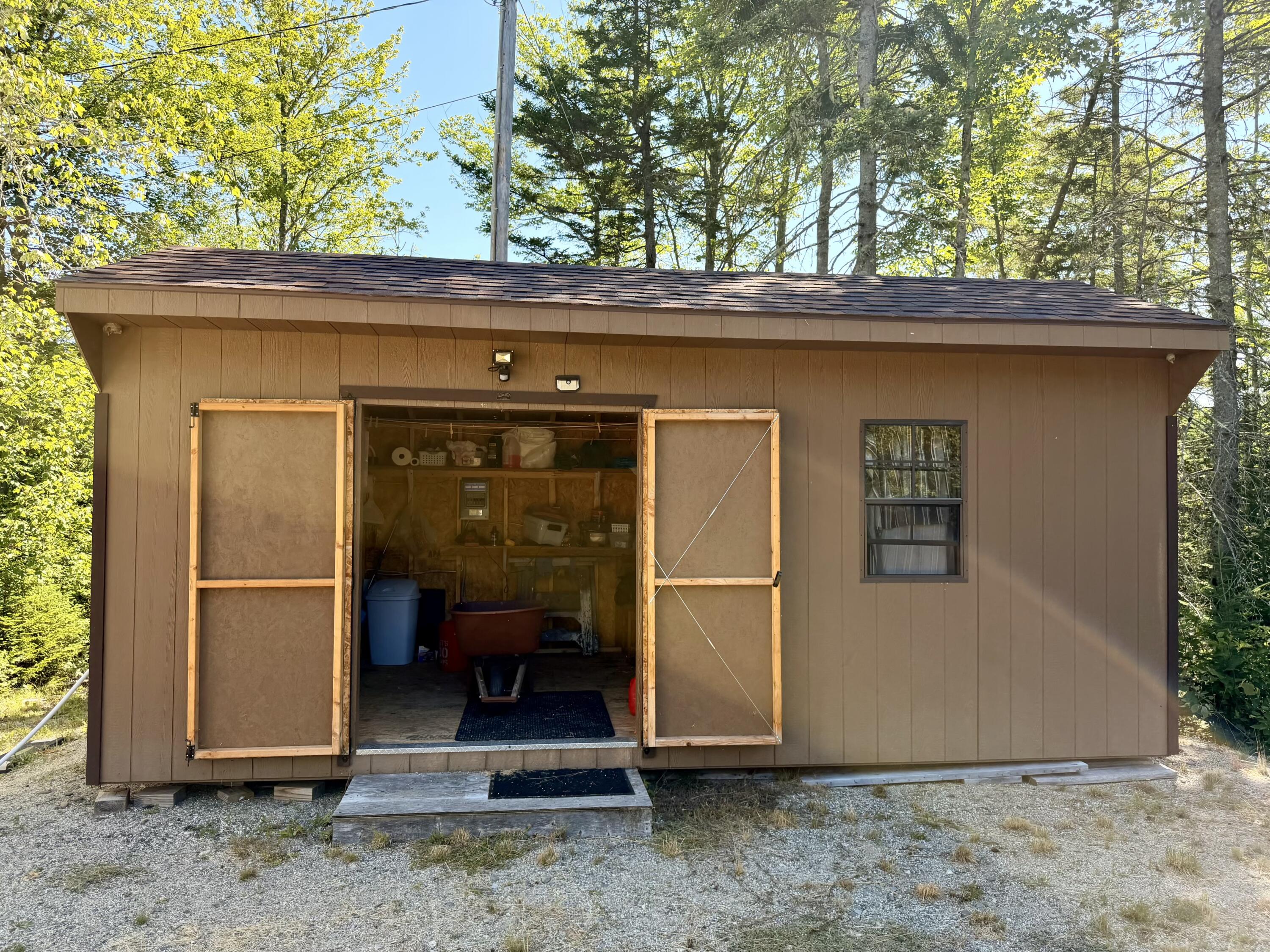 15 Eagle Point Road Trenton, ME 04605 - Photo 2 of 22 Shed with all the fixins