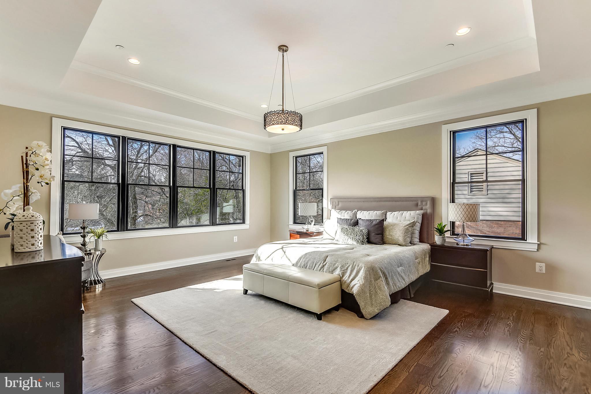 7204 Marbury Road Bethesda, MD 20817 - Photo 32 of 58 Master Bedroom Suite with Tray Ceiling