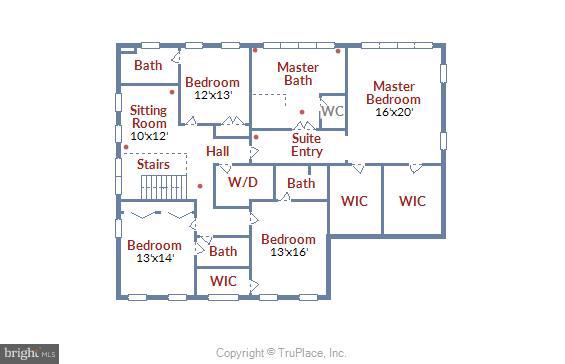 7204 Marbury Road Bethesda, MD 20817 - Photo 57 of 58 Upper Level Floor Plan