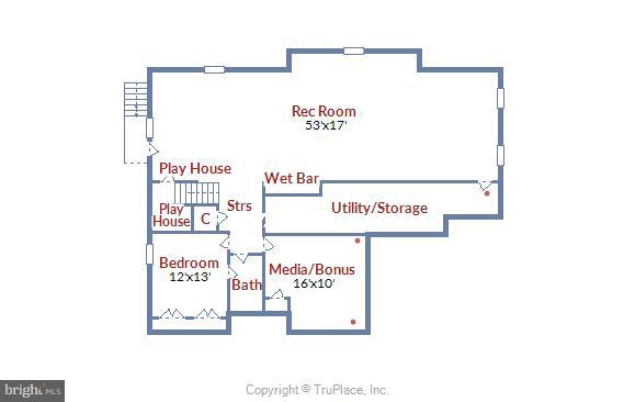 7204 Marbury Road Bethesda, MD 20817 - Photo 58 of 58 Lower Level Floor Plan