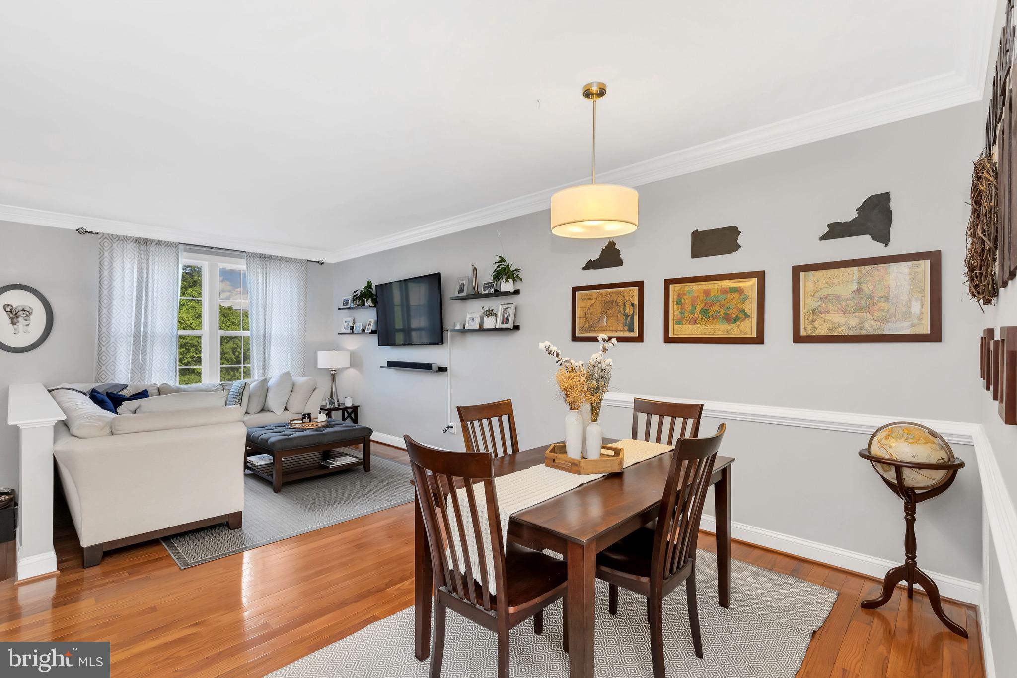 43173 Riders Square Ashburn, VA 20148 - Photo 5 of 35 Open living/dining room area