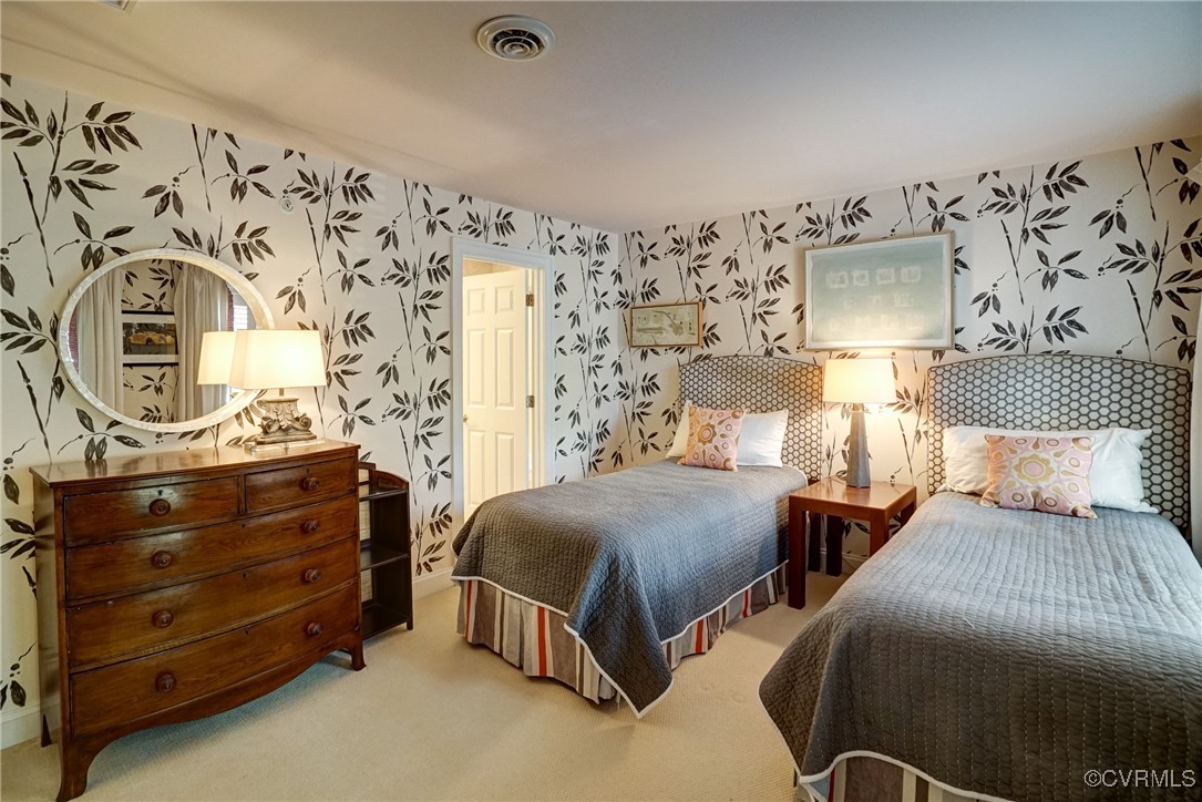 709 Chiswick Park Road Henrico, VA 23229 - Photo 36 of 47 Carpeted bedroom featuring wallpapered walls