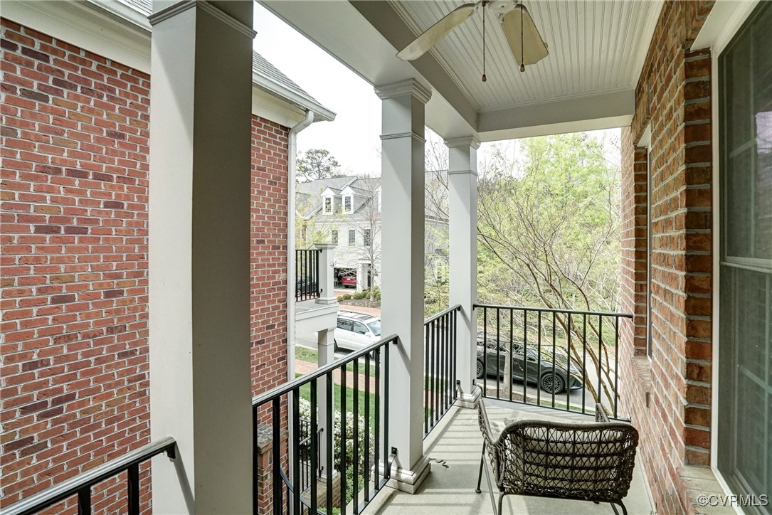 709 Chiswick Park Road Henrico, VA 23229 - Photo 40 of 47 Covered porch with a ceiling fan