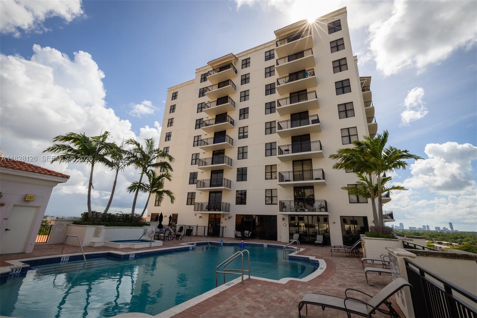 888 Douglas Road, Unit PH07 Coral Gables, FL 33134 - Photo 10 of 30 8th Floor Sundeck & Pool