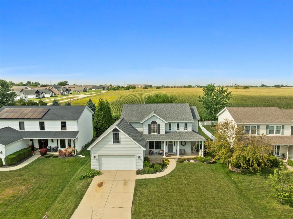 1318 Shannon Road Normal, IL 61761 - Photo 35 of 40 an aerial view of residential houses with outdoor space and city view